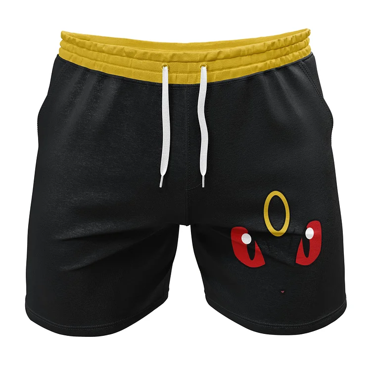 Umbreon Face Pokemon Gym Shorts