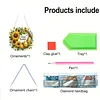 Diamond Painting Acrylic Single Side Drill Sunflower Pendant Charms Kits for Adults Home Window Decor