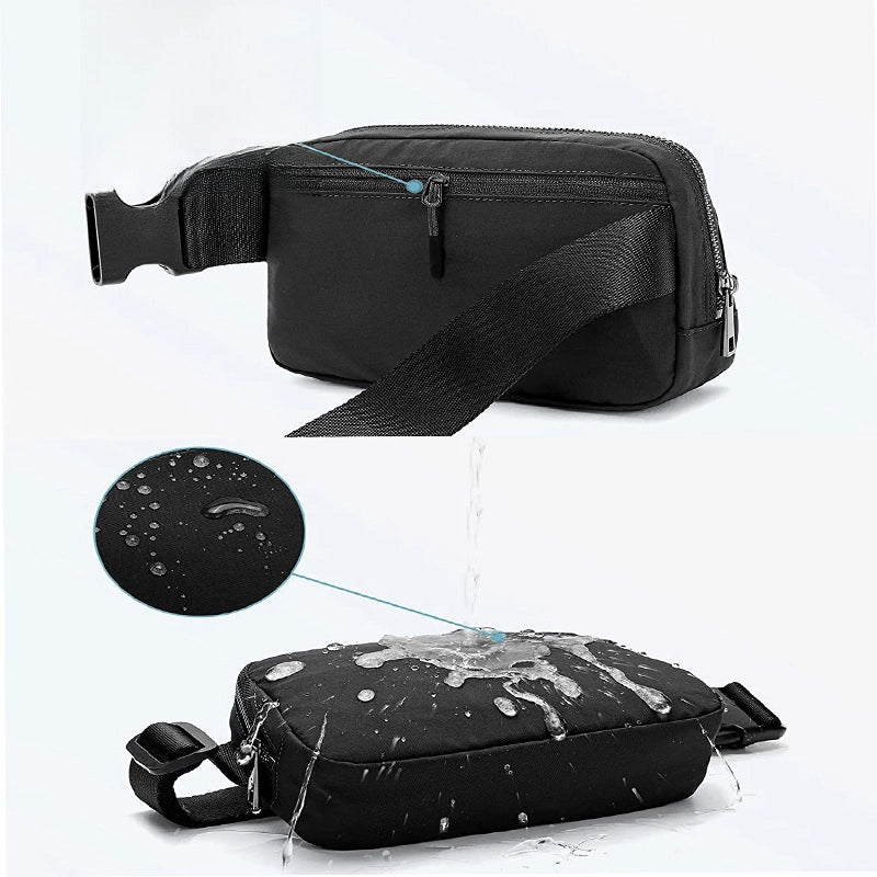 New Lulu Waist Bag Nylon Waterproof Chest Bag Outdoor Sports Running Mobile Phone Bag Men’s And Women’s Crossbody Bag