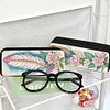 2pcs Feather Diamond Painting Glasses Box Eyeglasses Case Glasses Storage Case Kit
