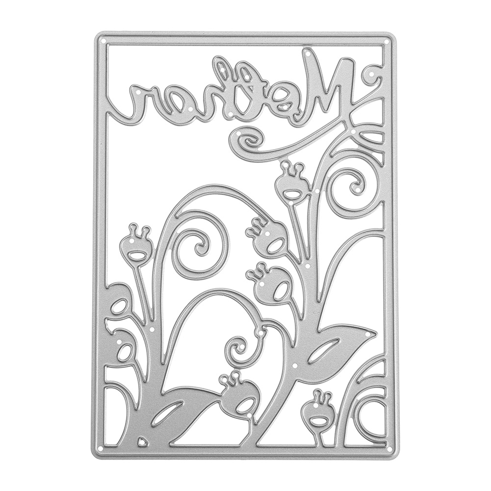 

Flower Frame Metal Cutting Dies Stencils DIY Scrapbooking Paper Craft Card-204613, 501 Original