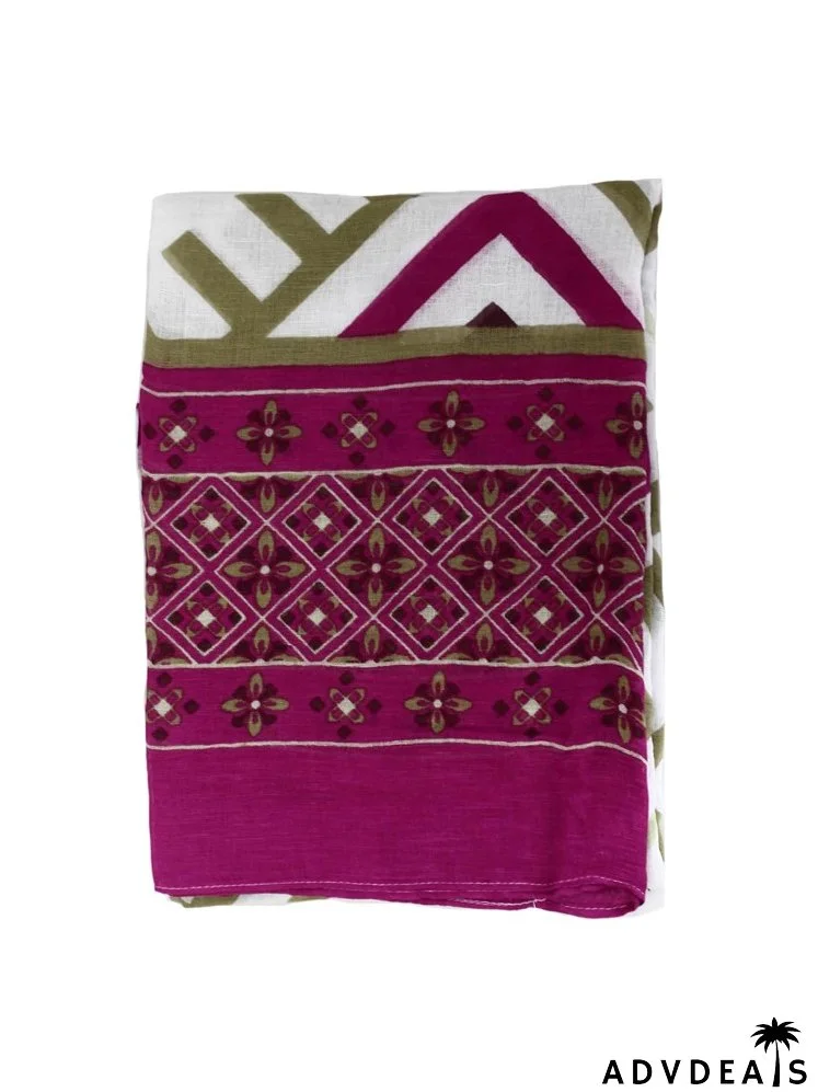 Geometric Print Scarf