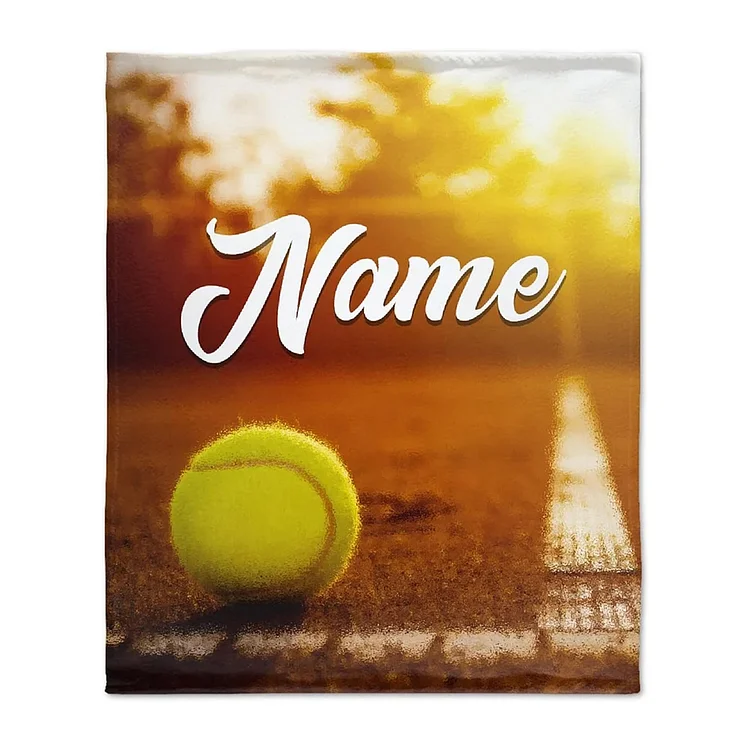 Custom Name Blankets with Tennis for Boys Girls Blankets with Name for Kids | BKKid618