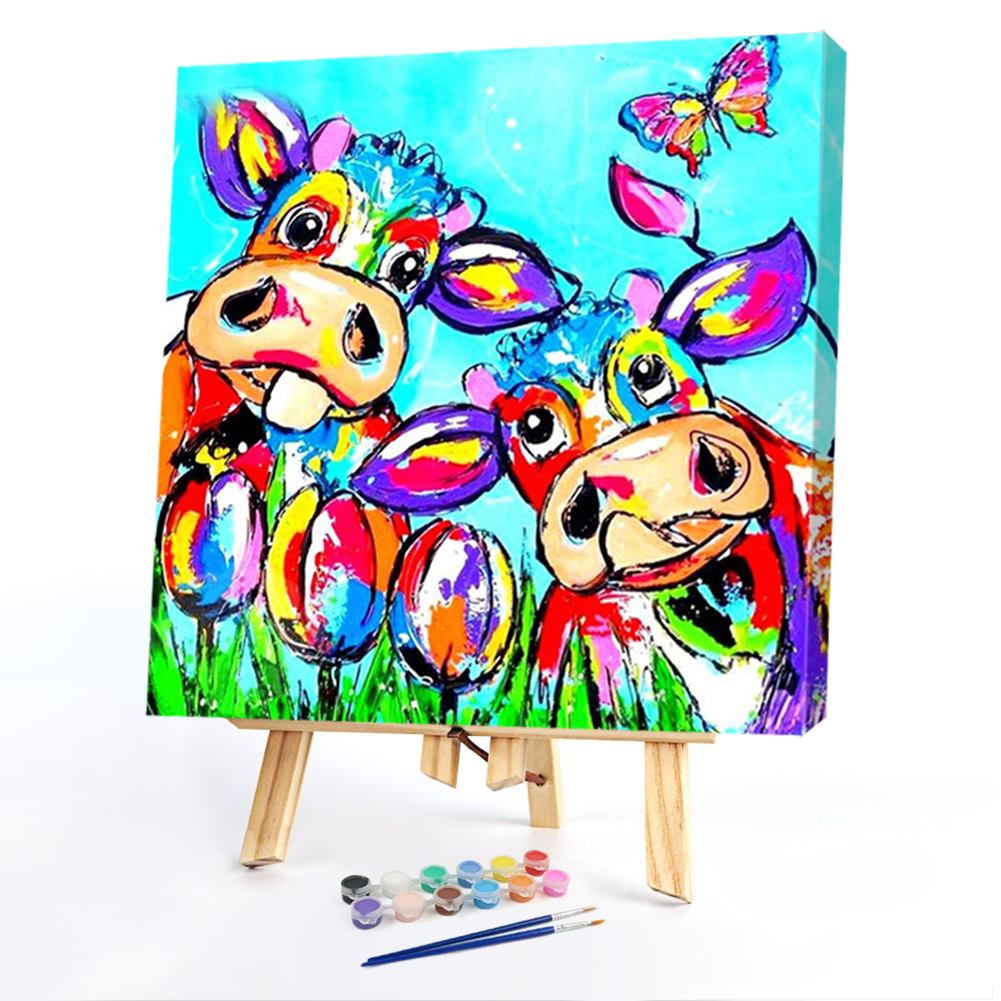Cow(40*40CM)Painting By Numbers