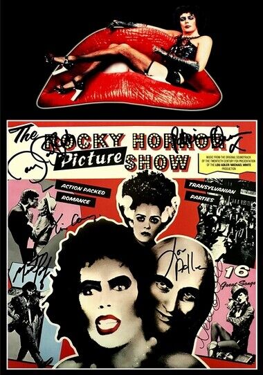 THE ROCKY HORROR PICTURE SHOW - SIGNED LP COVER - Photo Poster painting POSTER INSERT