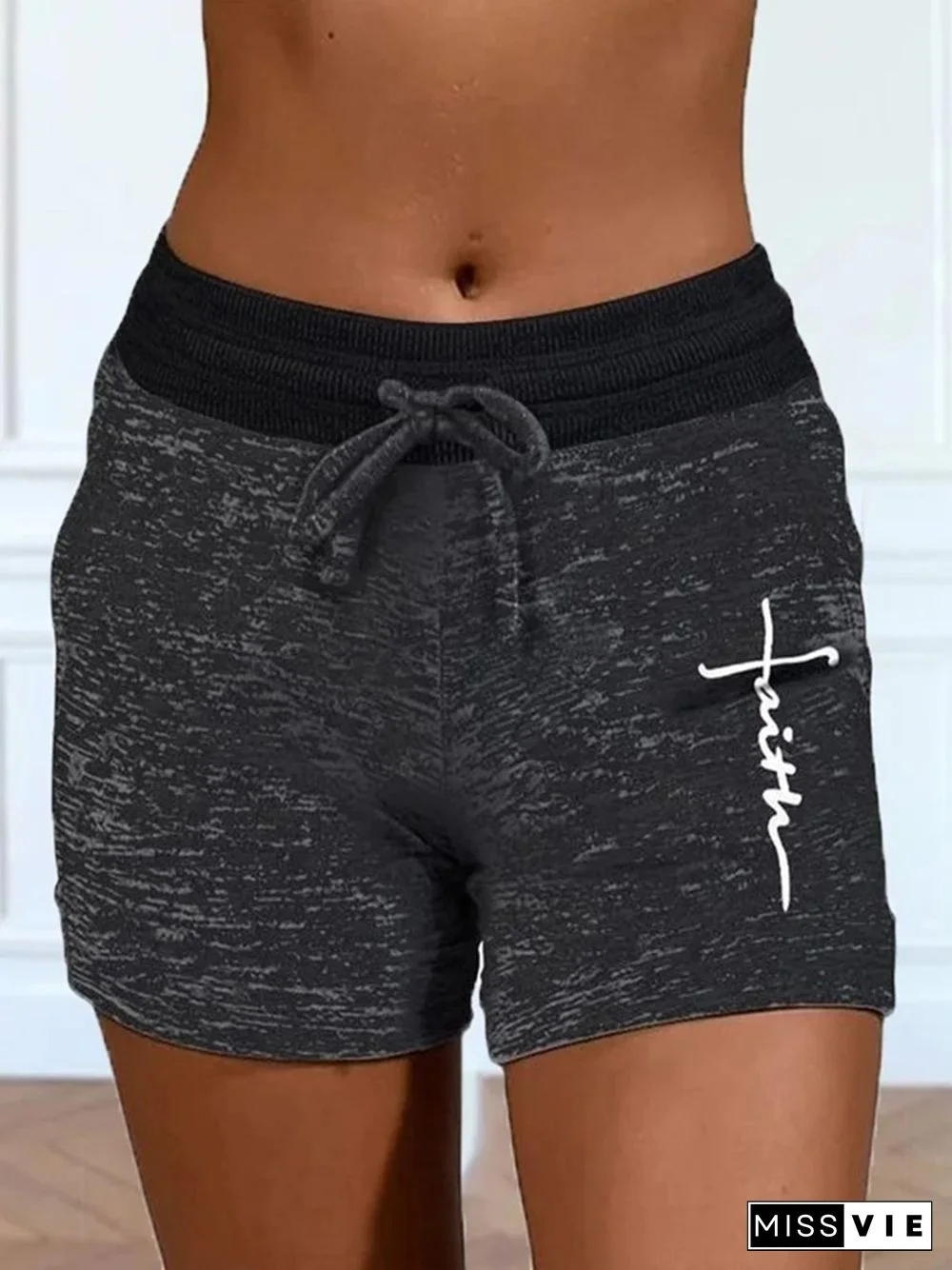 Faith Elastic Waist Sporty Shorts