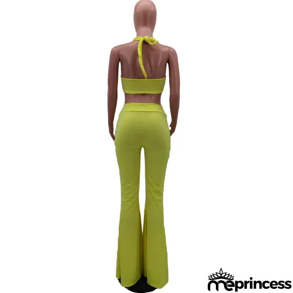 Two-Piece Casual New Vest Flared Pants