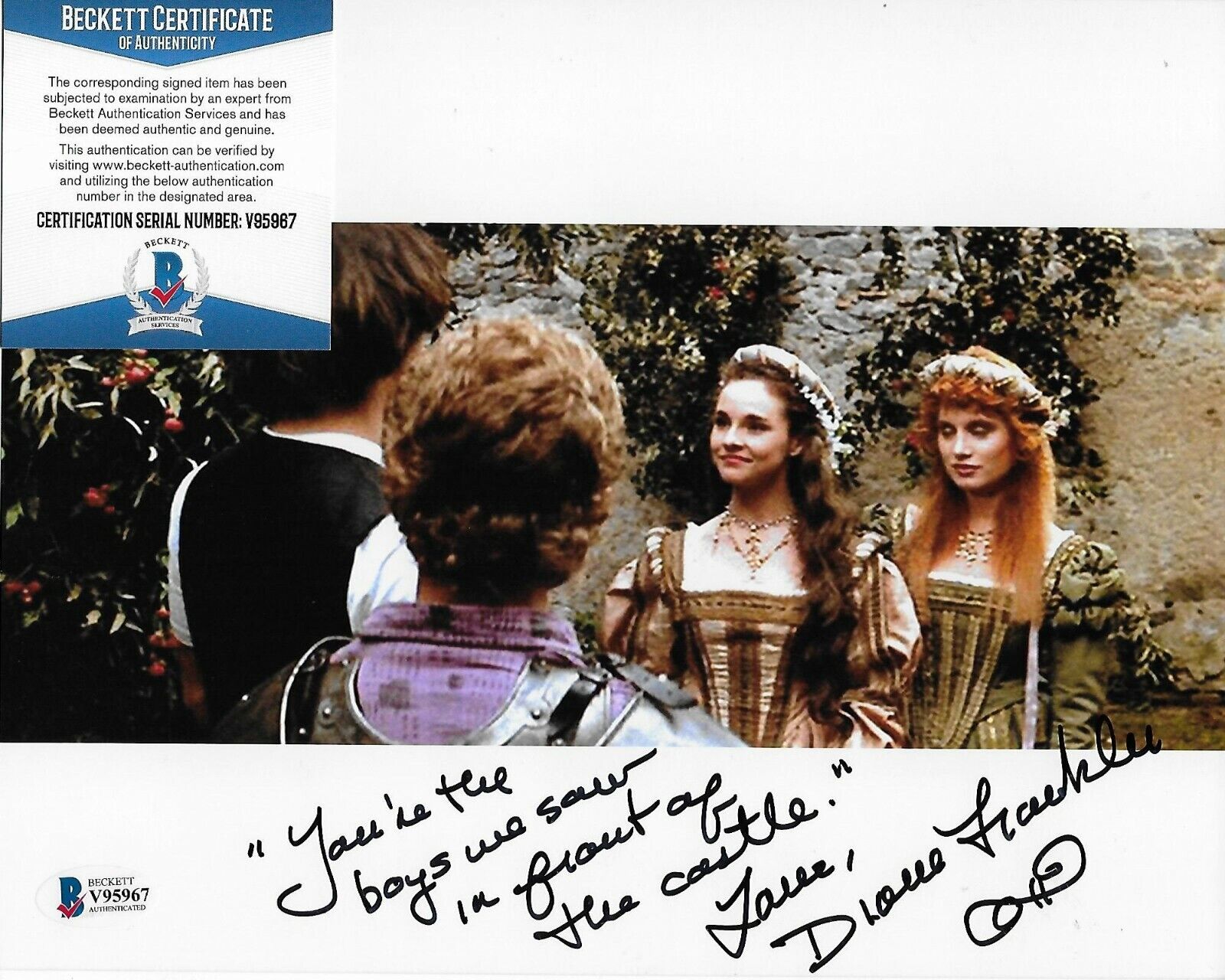 Diane Franklin Bill & Ted's Excellent.. Original Signed 8X10 Photo Poster painting w/Beckett COA