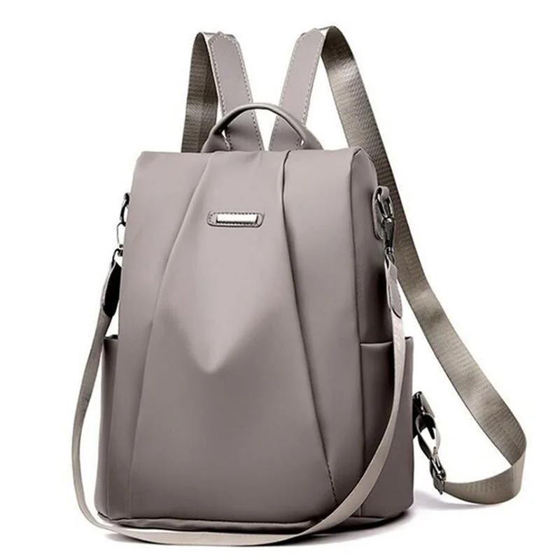 2021 Hot Women's Backpack Casual Nylon Solid Color School Bag Fashion Detachable Shoulder Strap Shoulder Bag