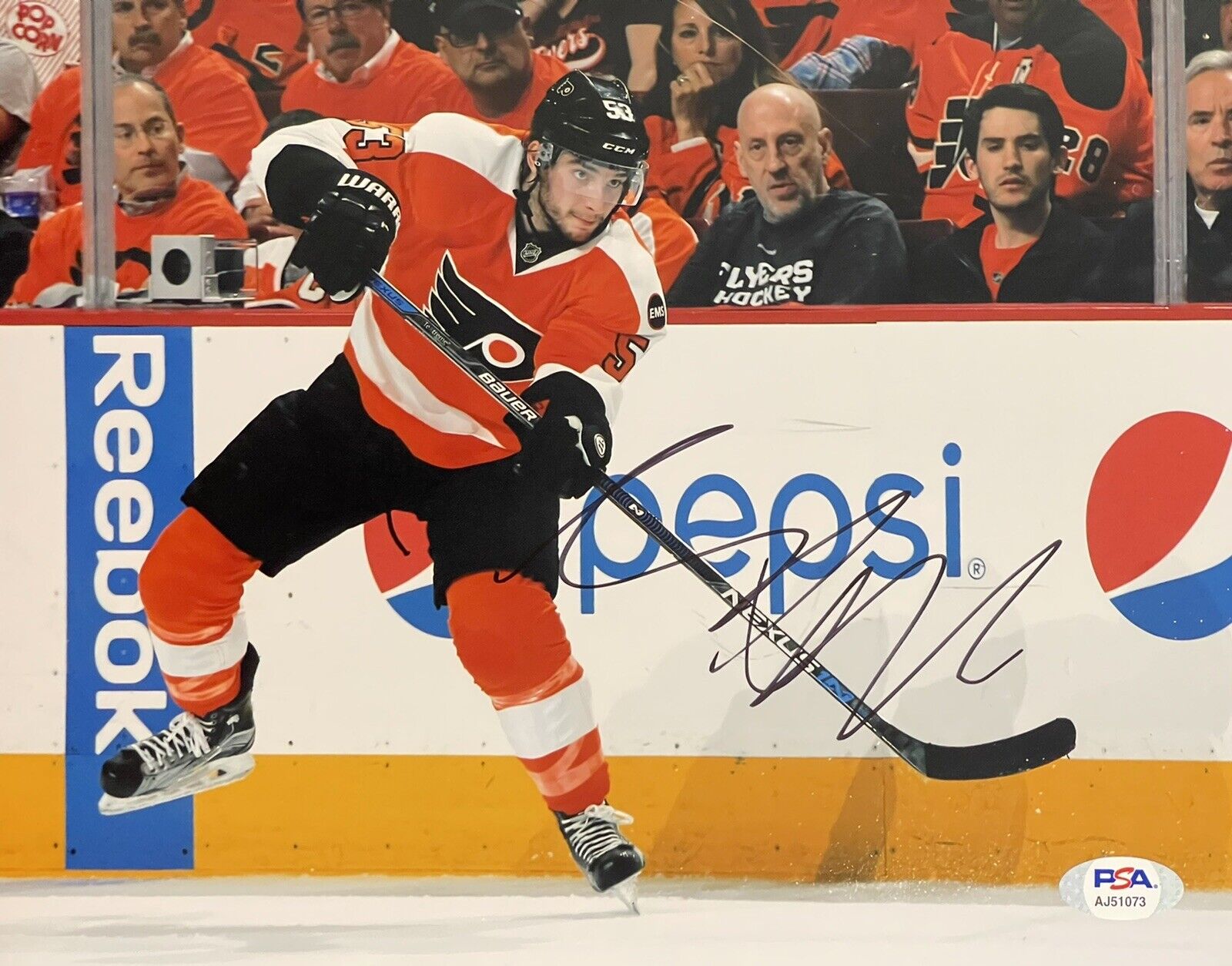 Shayne Gostisbehere Signed Autographed Philadelphia Flyers 8x10 Photo Poster painting PSA/DNA