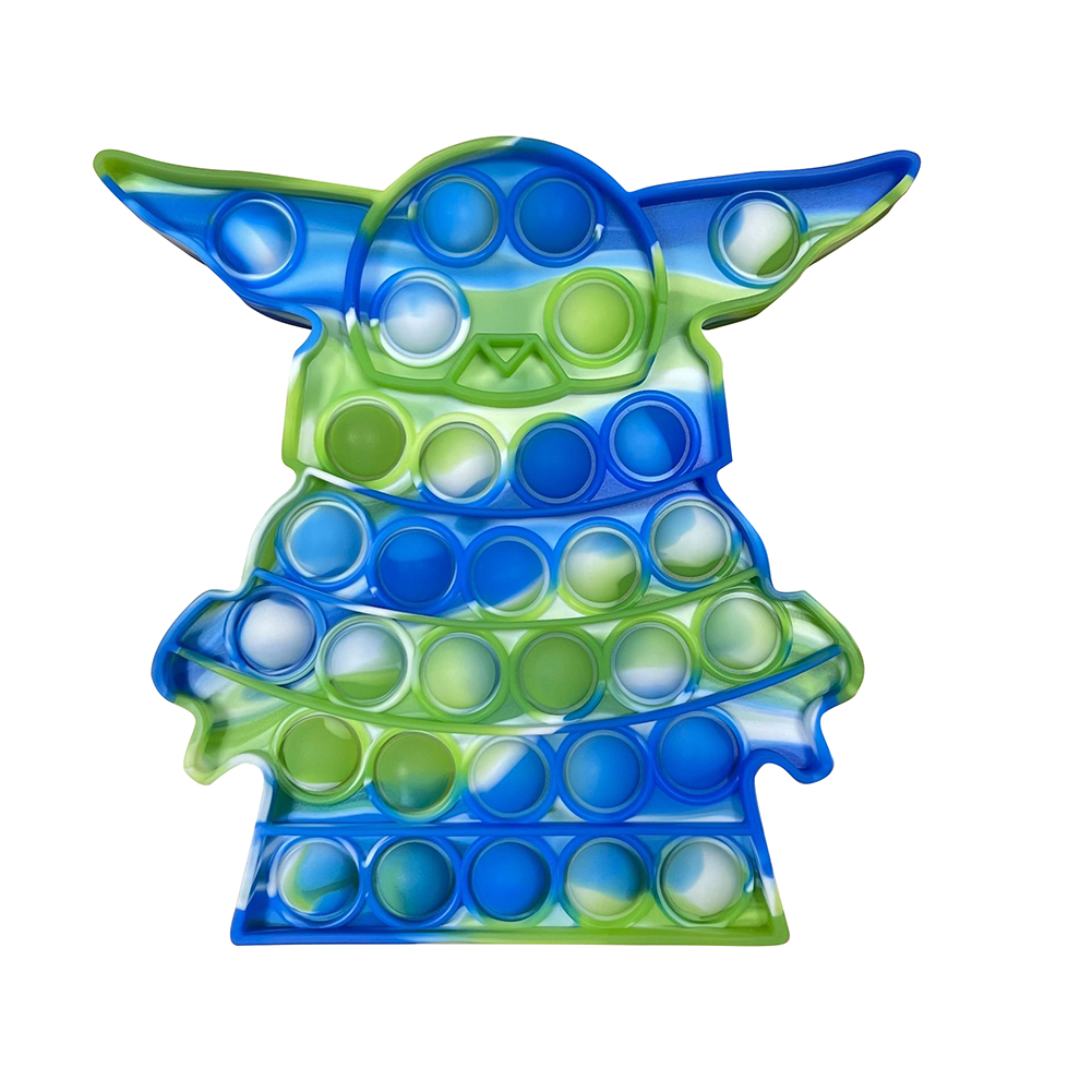 

CartoonTie Dye Push Bubble Sensory Autism Antistress Silicone Toy, 501 Original