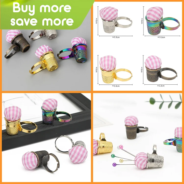 Adjustable Ring Pin Cushion Crafters Finger Pincushion DIY Sewing  Accessories