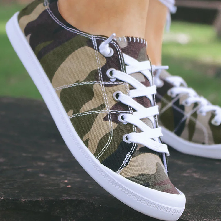 Women's canvas sneakers  slip on shoes for all day standing QueenFunky