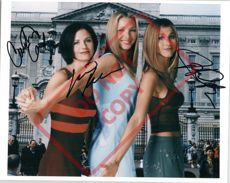 Friends cast-girls Jennifer Aniston 8.5x11 Autographed Signed Reprint Photo Poster painting