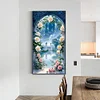 (40*70cm)Flower Castle - Full Round Drill Diamond Painting