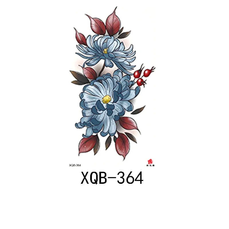 Small Full Arm Waterproof Tattoo Sticker Half Arm Arm Fierce Animal Arm Lasting European and American Tattoo Sticker