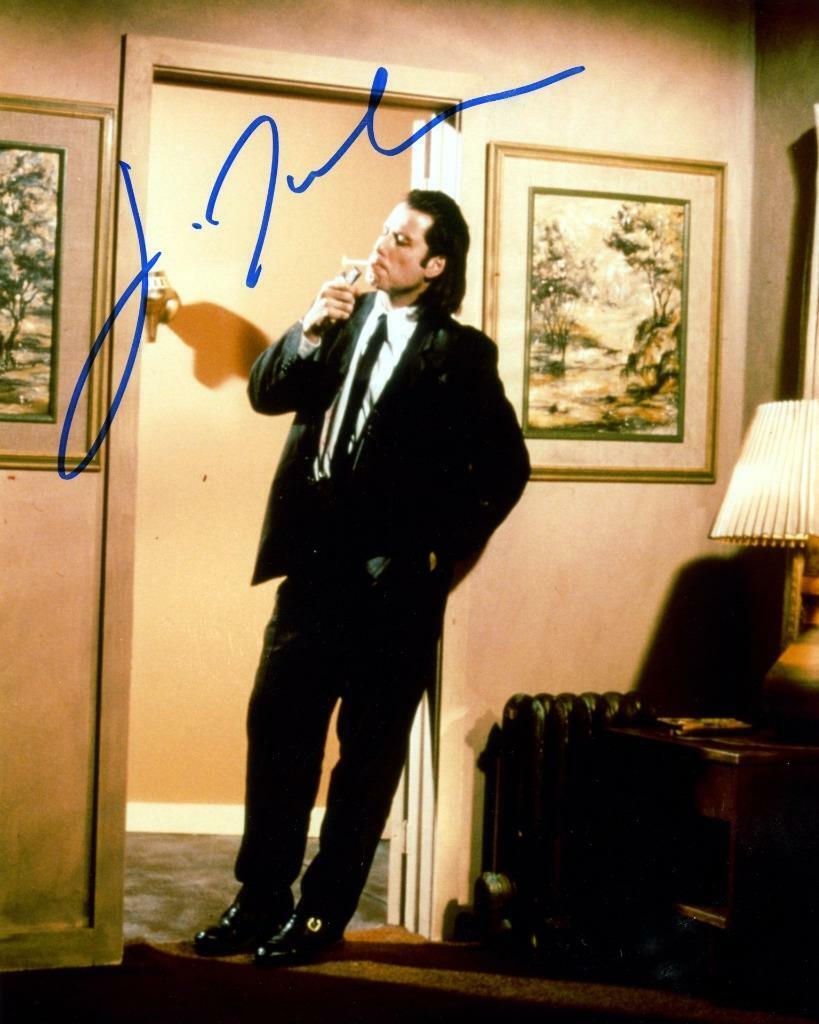 John Travolta Pulp Fiction SIGNED AUTOGARPHED 10 X 8