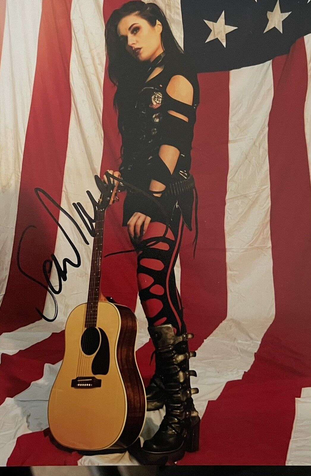 X FACTOR* SAM LAVERY SIGNED 6x4 Photo Poster painting - AN AMERICAN IDIOT