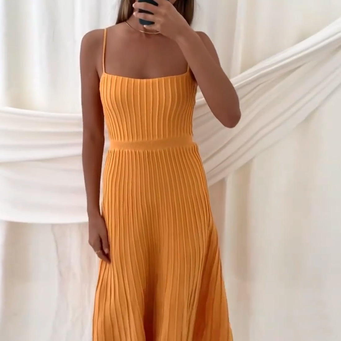 Ootddress Backless Ribbed Maxi Dress For Women Summer New Holiday Party Stretch High Waist Bodycon Maternity Dresses Knit Sundress