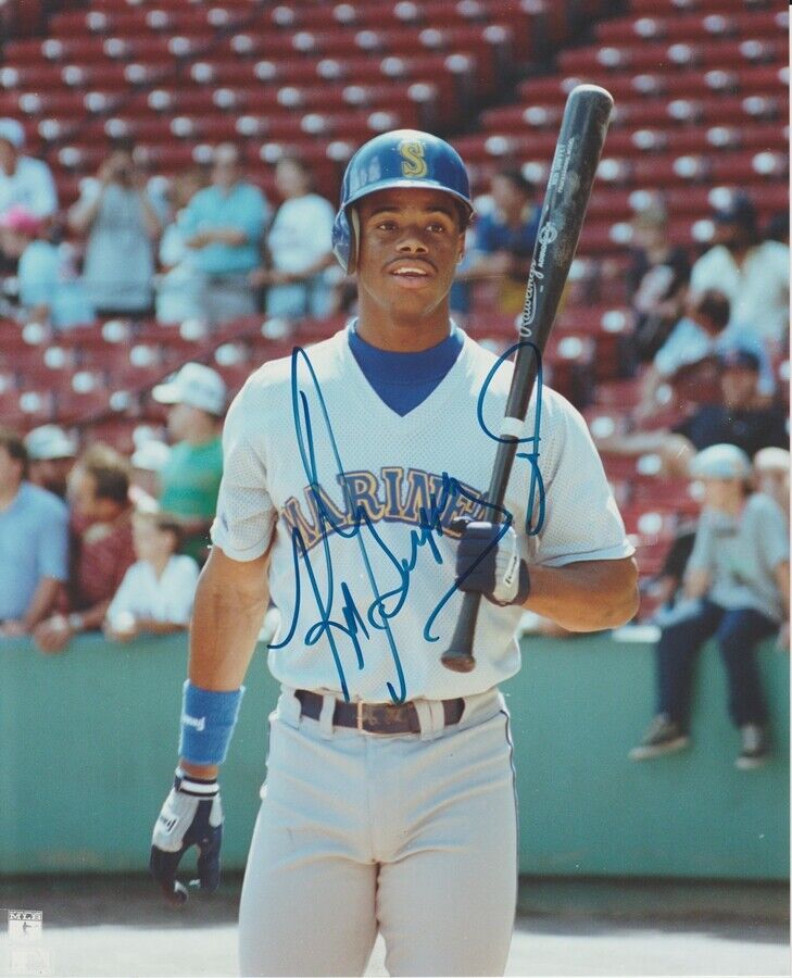 Ken Griffey Jr Seattle Mariners Autographed Signed 8x10 Photo Poster painting CFS HOF Reds