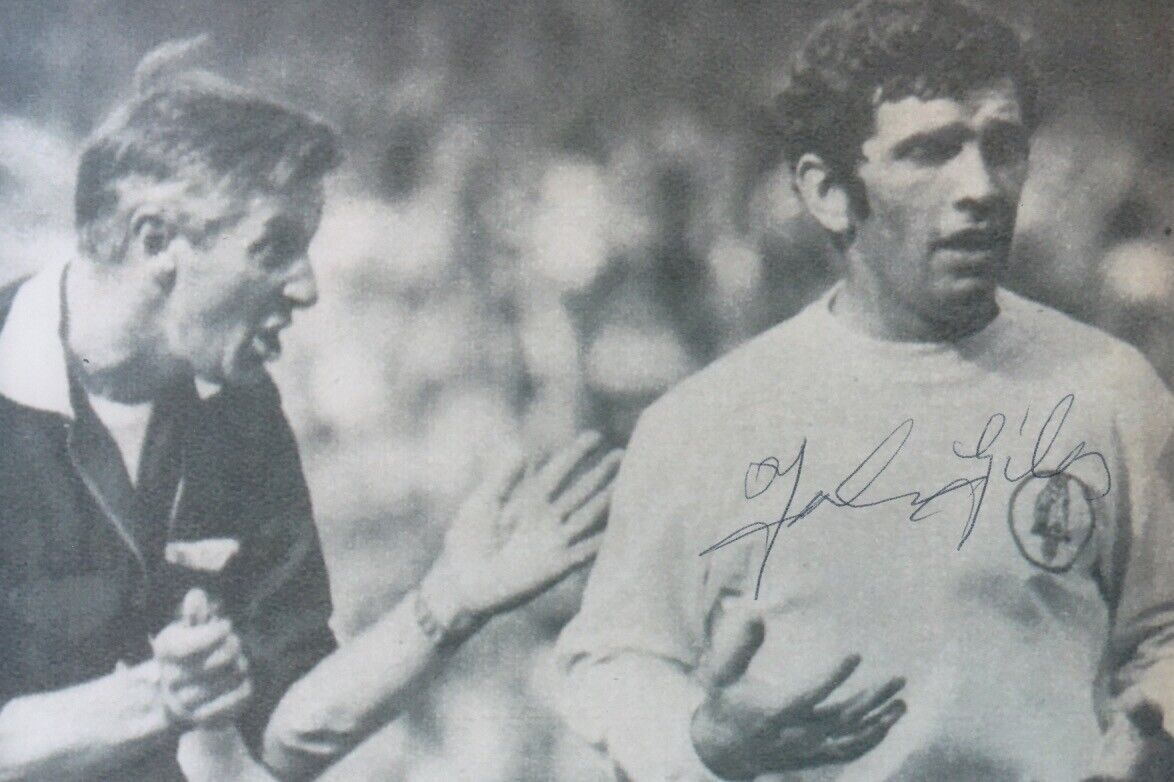 JOHNNY GILES HAND SIGNED 6X4 Photo Poster painting LEEDS UNITED FOOTBALL AUTOGRAPH 42