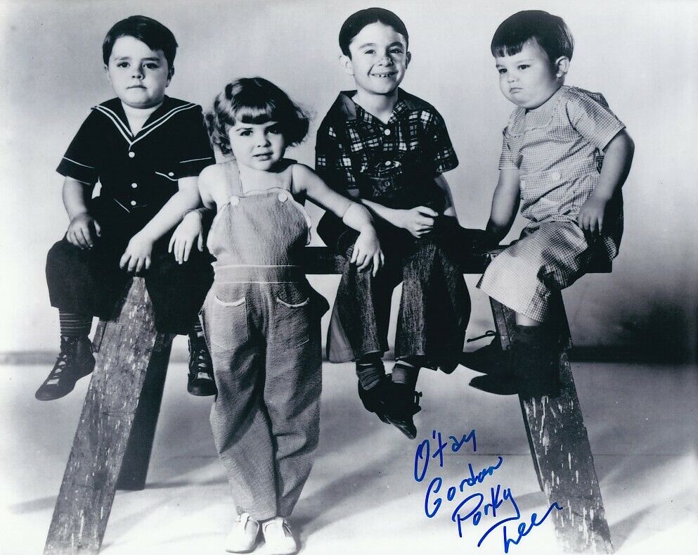 PORKY LEE signed OUR GANG 8x10 w/ coa LITTLE RASCALS VERY YOUNG GROUP PORTRAIT