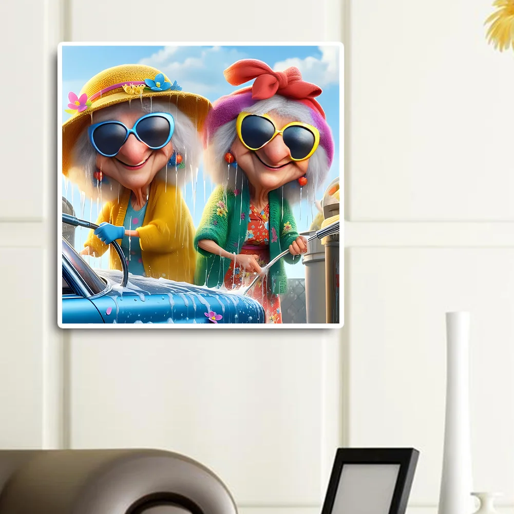 Diamond Painting - Full Round Drill - Grandma(Canvas|40*40cm)