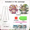 (US Only)2pcs Flower Goblin 2D Flat DIY Special Shape Diamond Painting Art Pendant