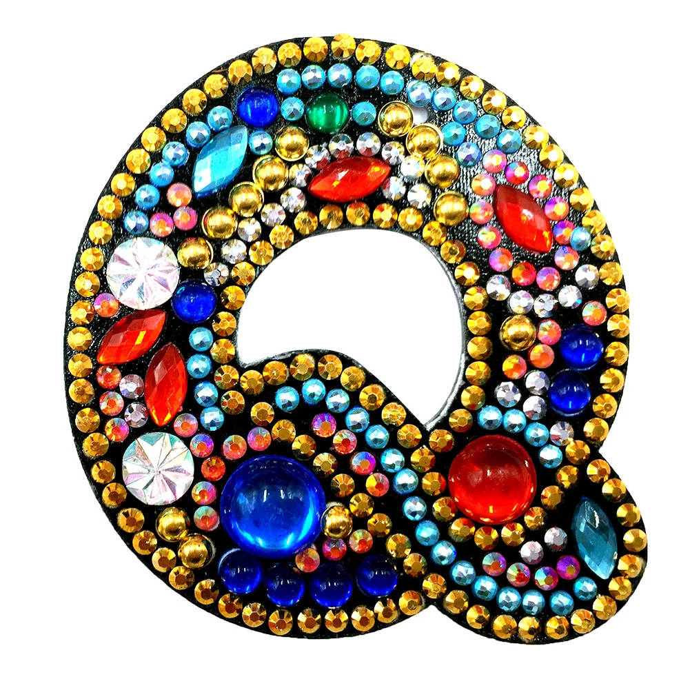 DIY Alphabet Key Chain Diamond Painting Letters Women Bag Keyring Pendant Gift(A-Z)