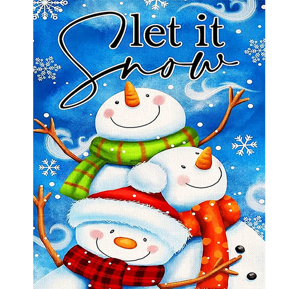 

Snowman - Round Drill Diamond Painting - 30*40CM, 501 Original