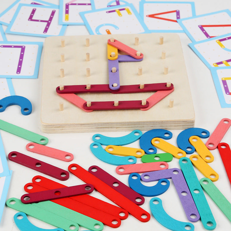 MONTESSORI PEGBOARD PUZZLE FOR KIDS