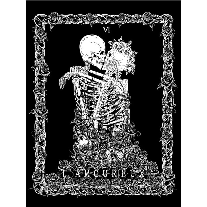   Halloween Skull Skeleton Lovers Tapestry Home Decoration - Neojana