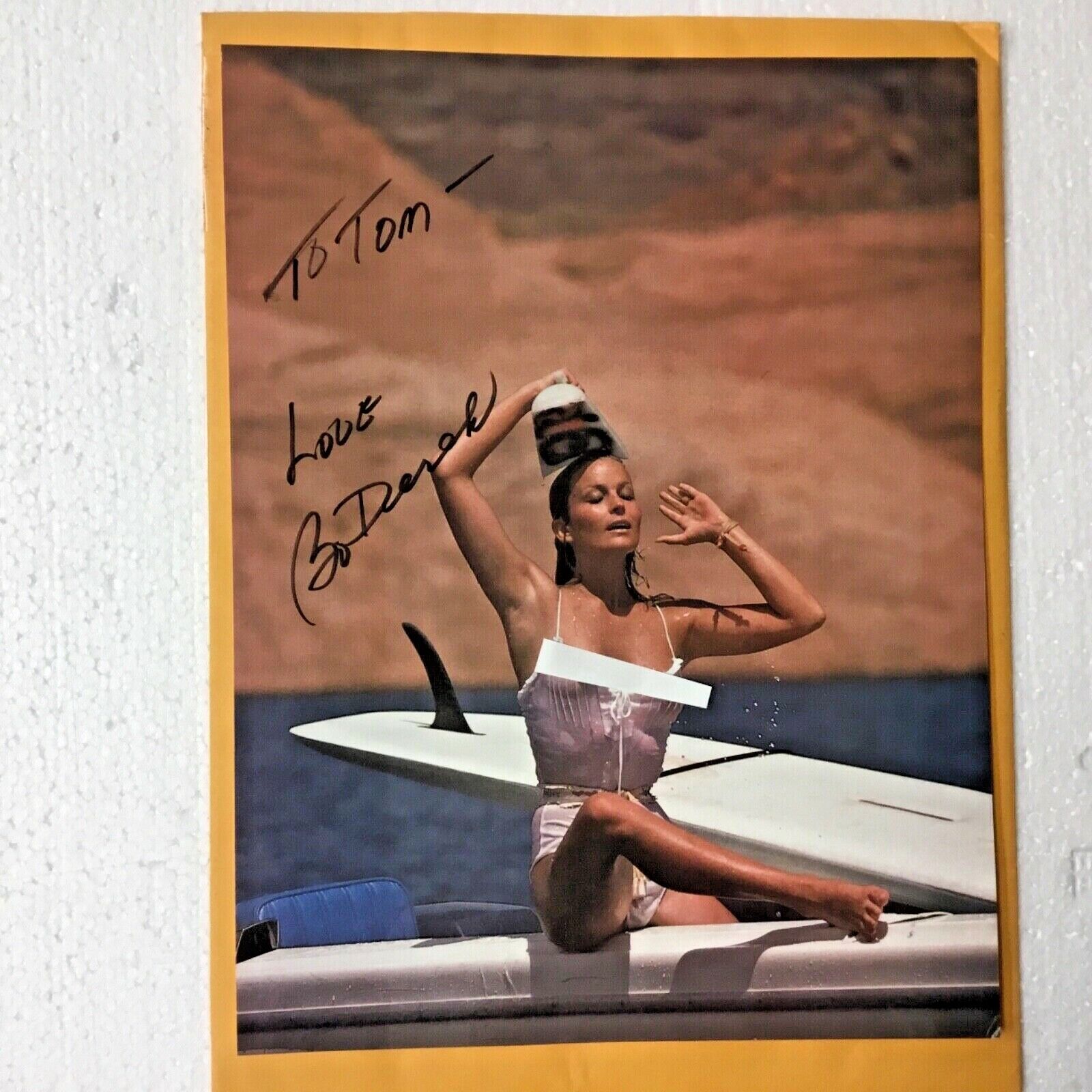 (2) AUTOGRAPHED BO DEREK Photo Poster paintingS, ONE SEMINUDE , (AUTOGRAPHS ON SAME PAGE) PC925