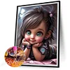 uk.everydayedeals Diamond Painting - Full Round - Sweet Cool Girl