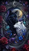 Luxury AB Velvet Diamond Painting Kit - Wolf