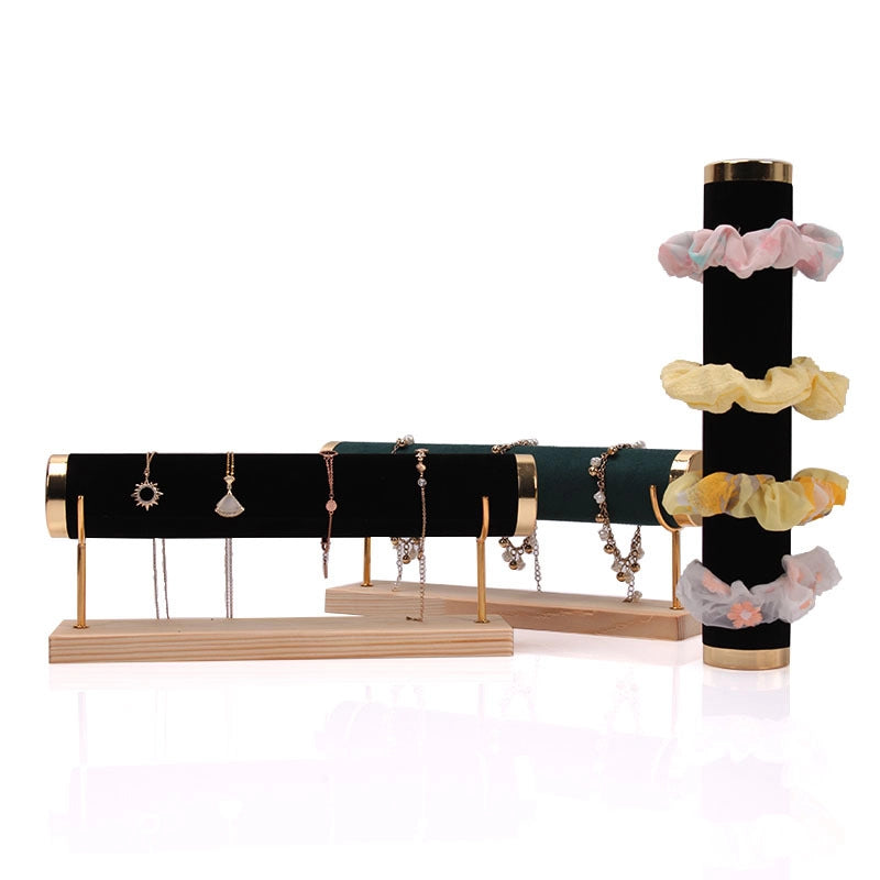Flannel Bracelet Display Stand Single Layer One Layer Watch Bracelet Jade Bracelet Necklace Storage Finishing Rack Head Flower Headwear Live Broadcast