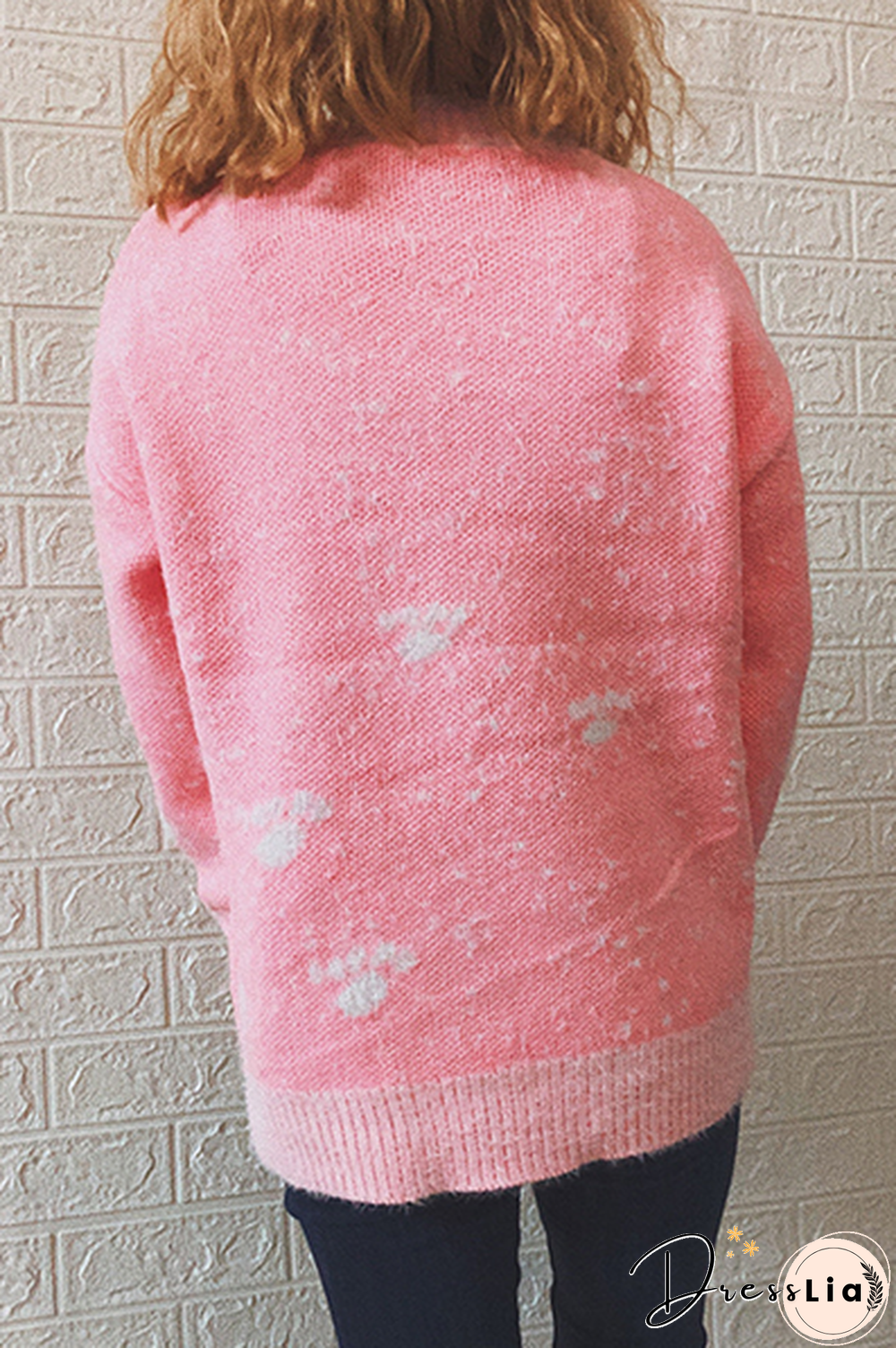 Casual Wapiti Split Joint  Contrast O Neck Tops