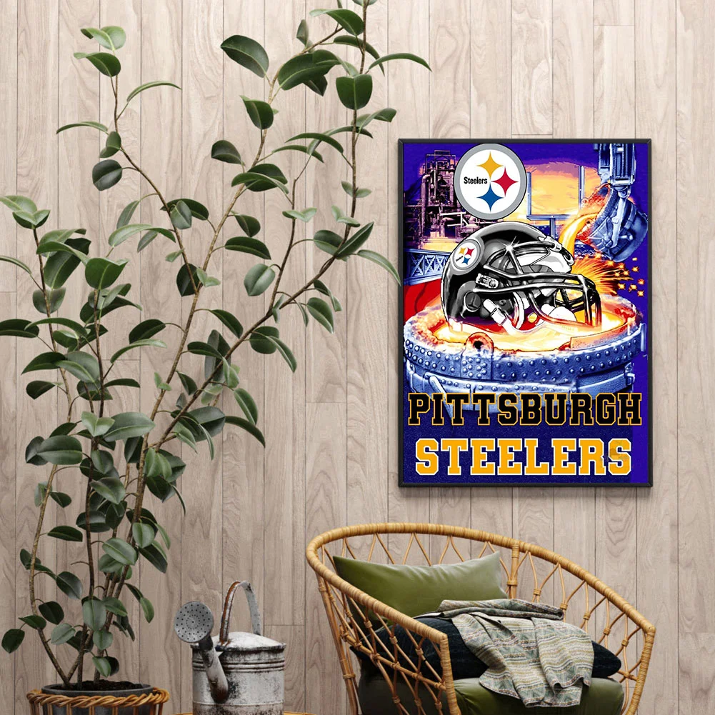 5D DIY Full Round Drill Diamond Painting NFL Abstract Home Decoration (sz2324)