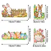 uk.everydayedeals 2Pcs Diamond Painting Door Corner Sign - Easter Bunny