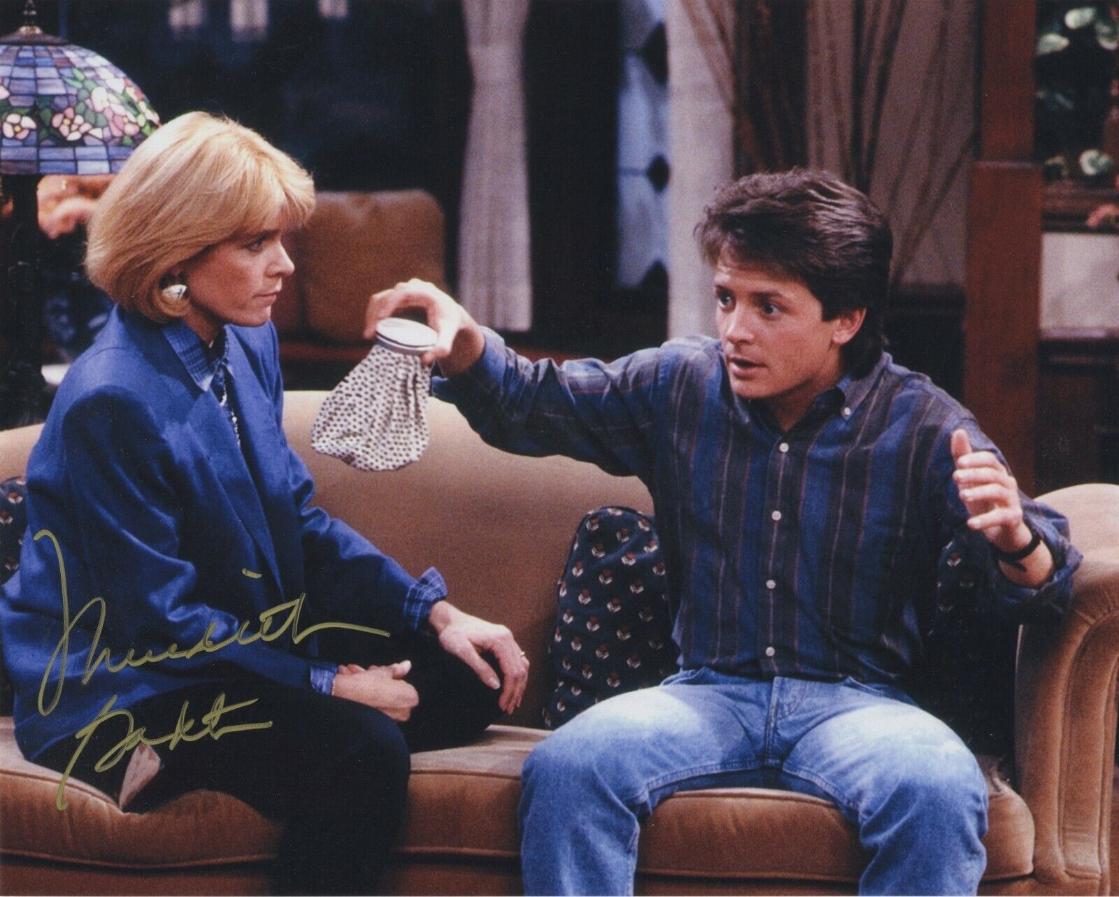 MEREDITH BAXTER SIGNED AUTOGRAPH FAMILY TIES 8X10 Photo Poster painting