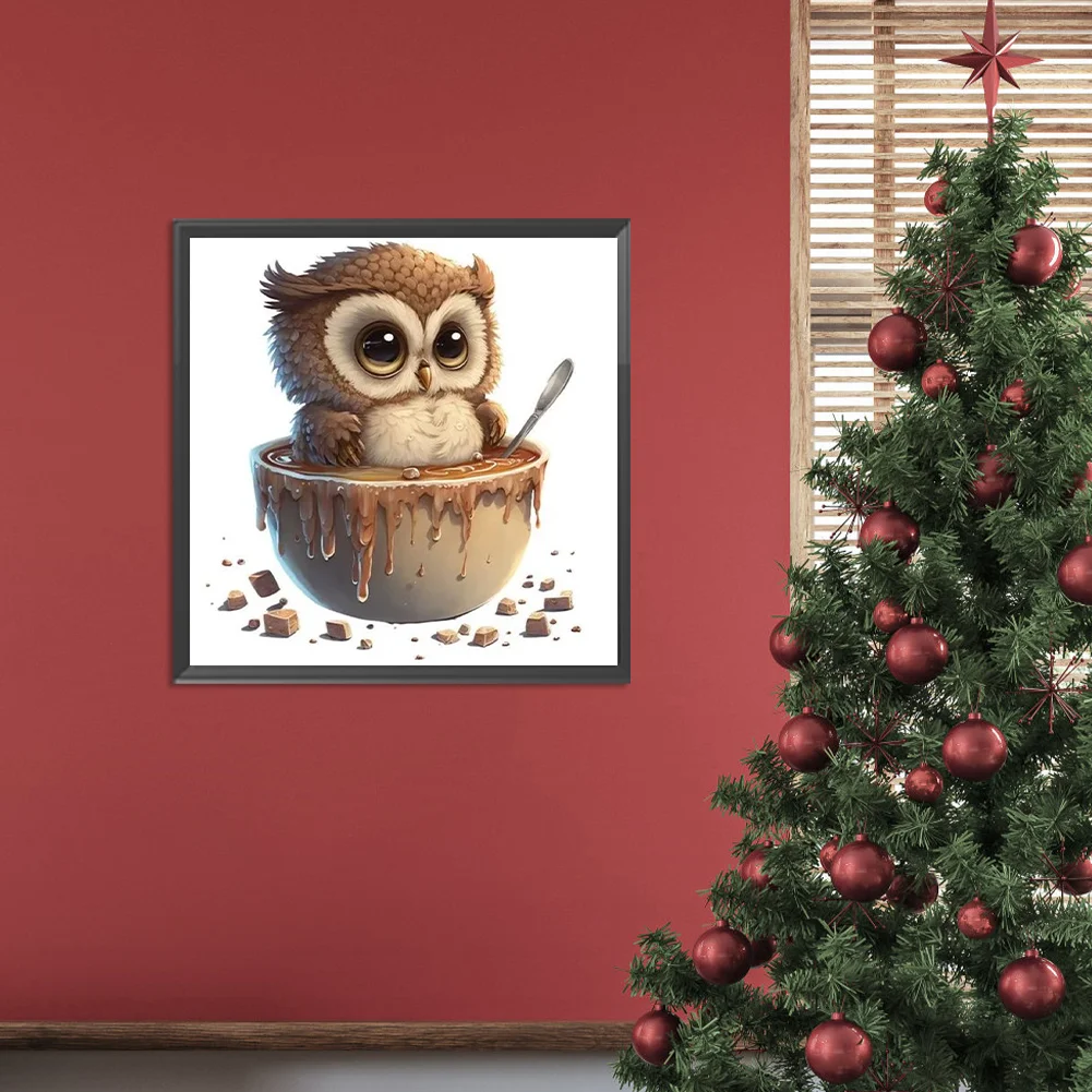 Full Round Diamond Painting 30*30cm - Owl