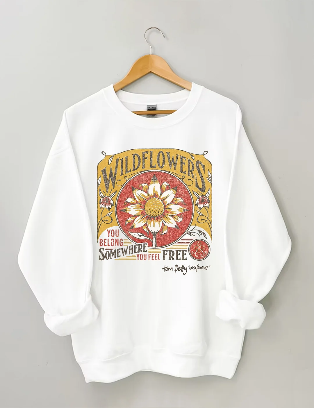 Tom Petty Wildflowers Natural Sweatshirt