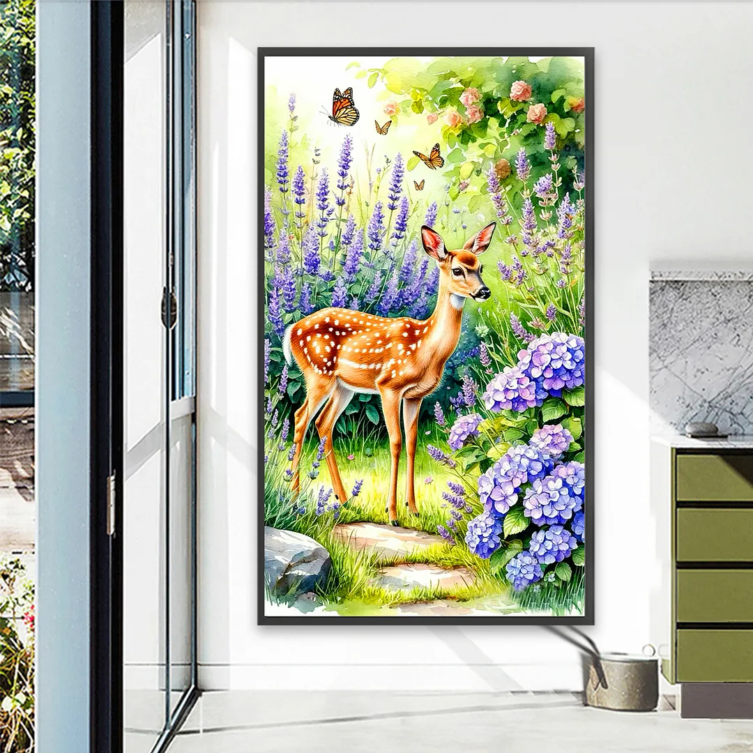 Deer 5D Full Round Drill DIY Diamond Painting Kit for Adults 40x70CM