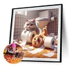 Diamond Painting-DIY Full Round Drill Cat(40*40CM)