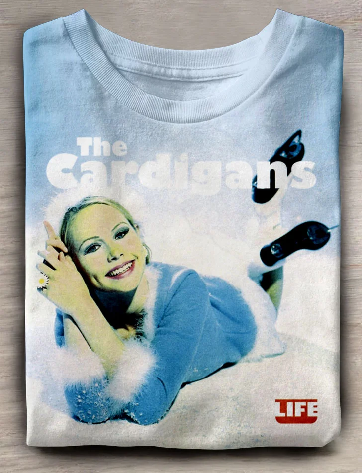Teecade Teecade The Cardigans Woman Art Print T-shirt