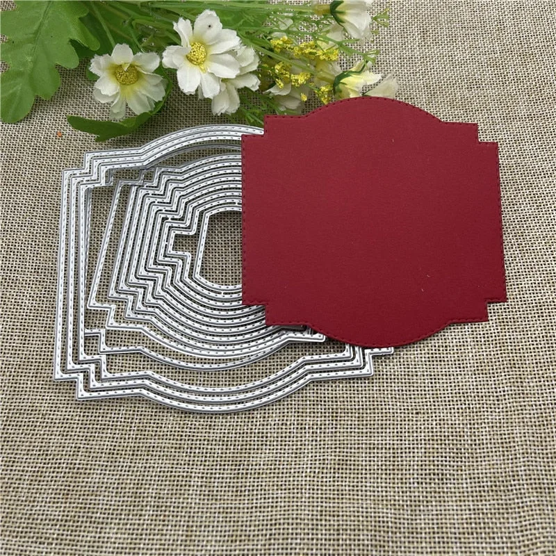 13pc nesting frame backgrounMetal Cutting Dies Stencils For DIY Scrapbooking Decorative Embossing Handcraft Die Cutting Template