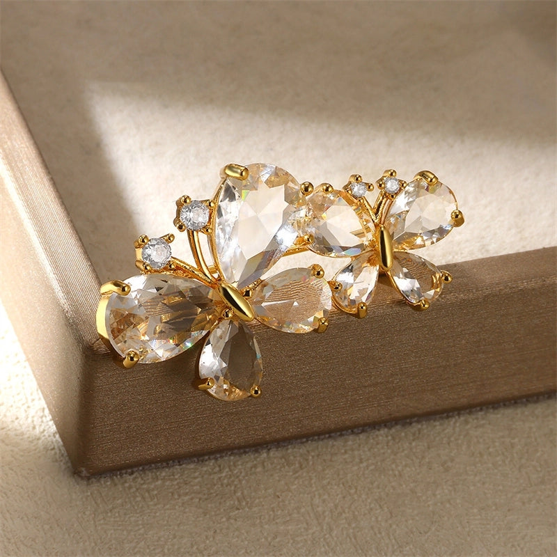 Elegant Pin Butterfly Copper Women's Brooches