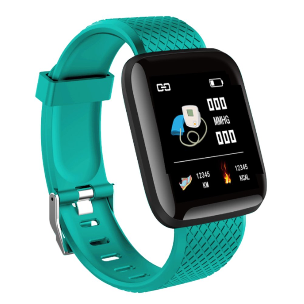 

116 Plus 1.3 inch Touch Smart Bracelet Heart Rate Monitor Fitness Tracker, Green, 501 Original