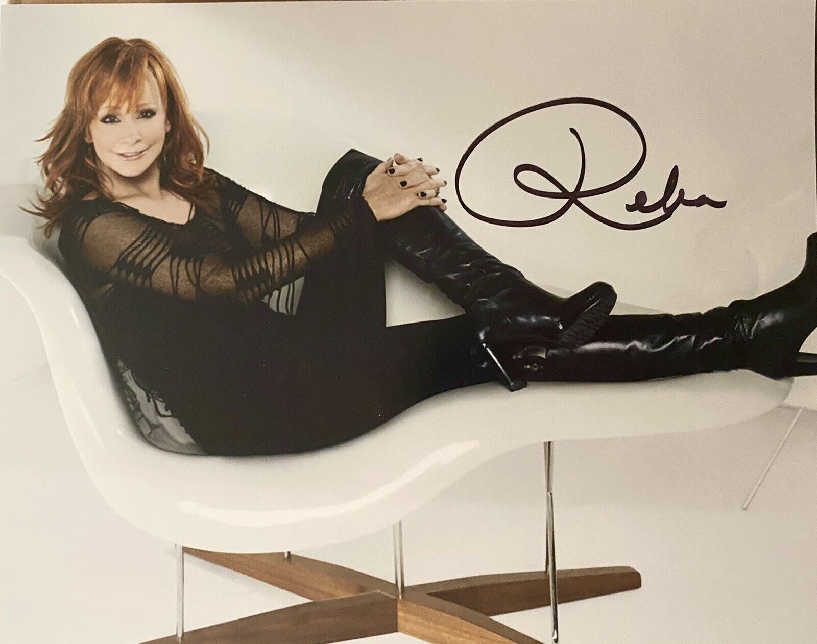 Reba McEntire Signed Autographed Color 8x10 Photo Poster painting Country Music