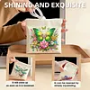 Diamond Painting Green Butterfly PU Storage Bag Coin Purse